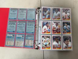1988 Topps Football complete set in binder Bo Jackson, Bosworth RCs +