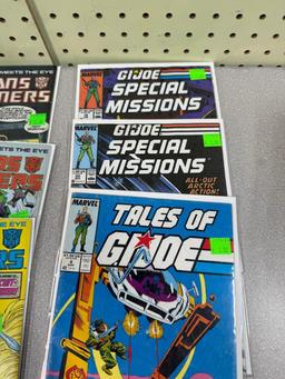 Marvel Comic Lot of 10 including GI Joe and Transformers
