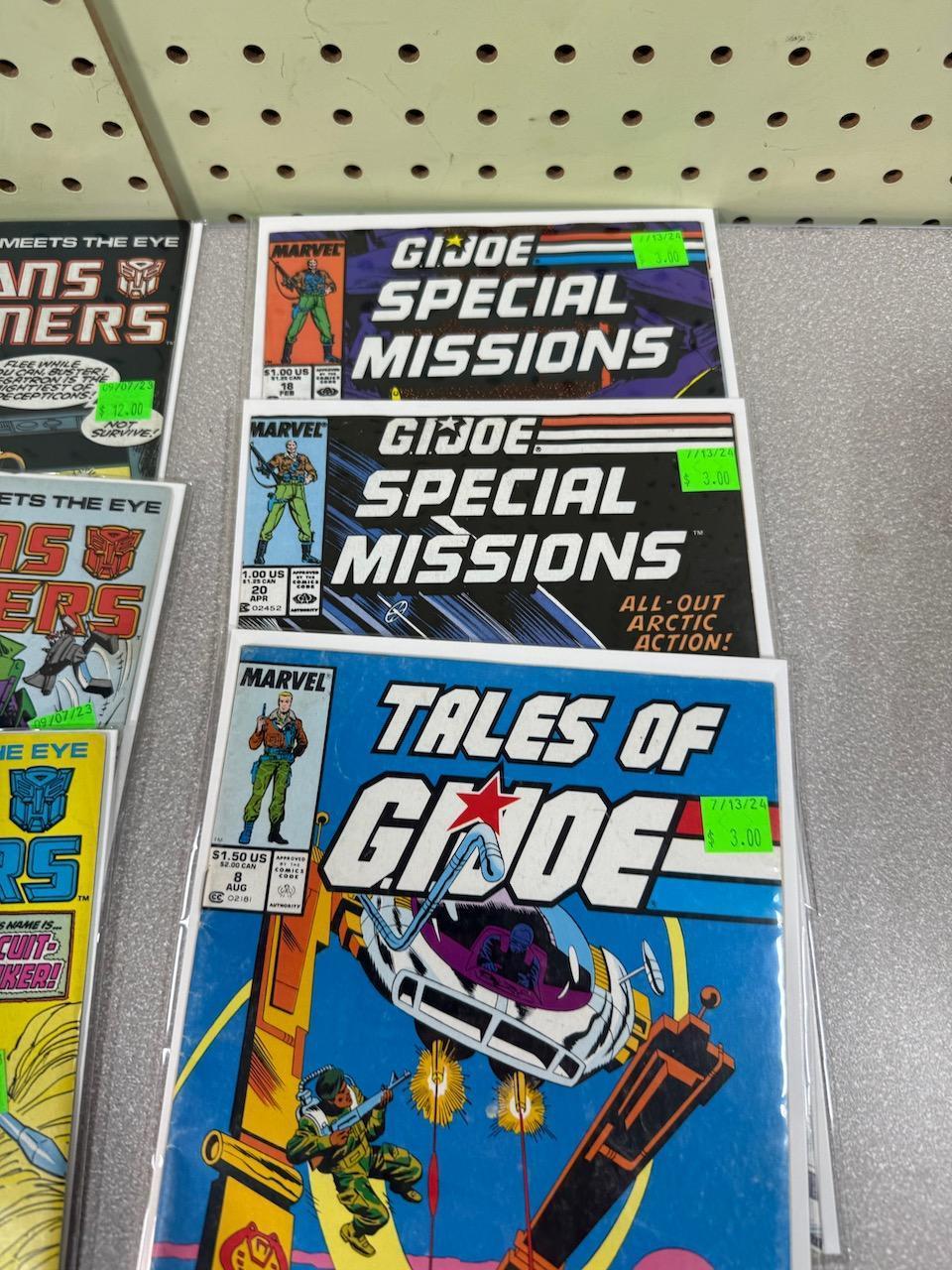 Marvel Comic Lot of 10 including GI Joe and Transformers