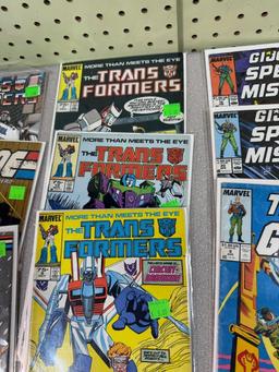 Marvel Comic Lot of 10 including GI Joe and Transformers