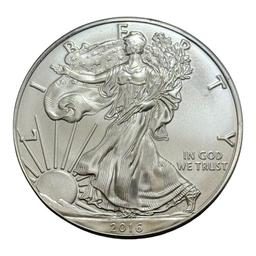 2016 American Silver Eagle Coin, 1 oz .999 Fine Silver