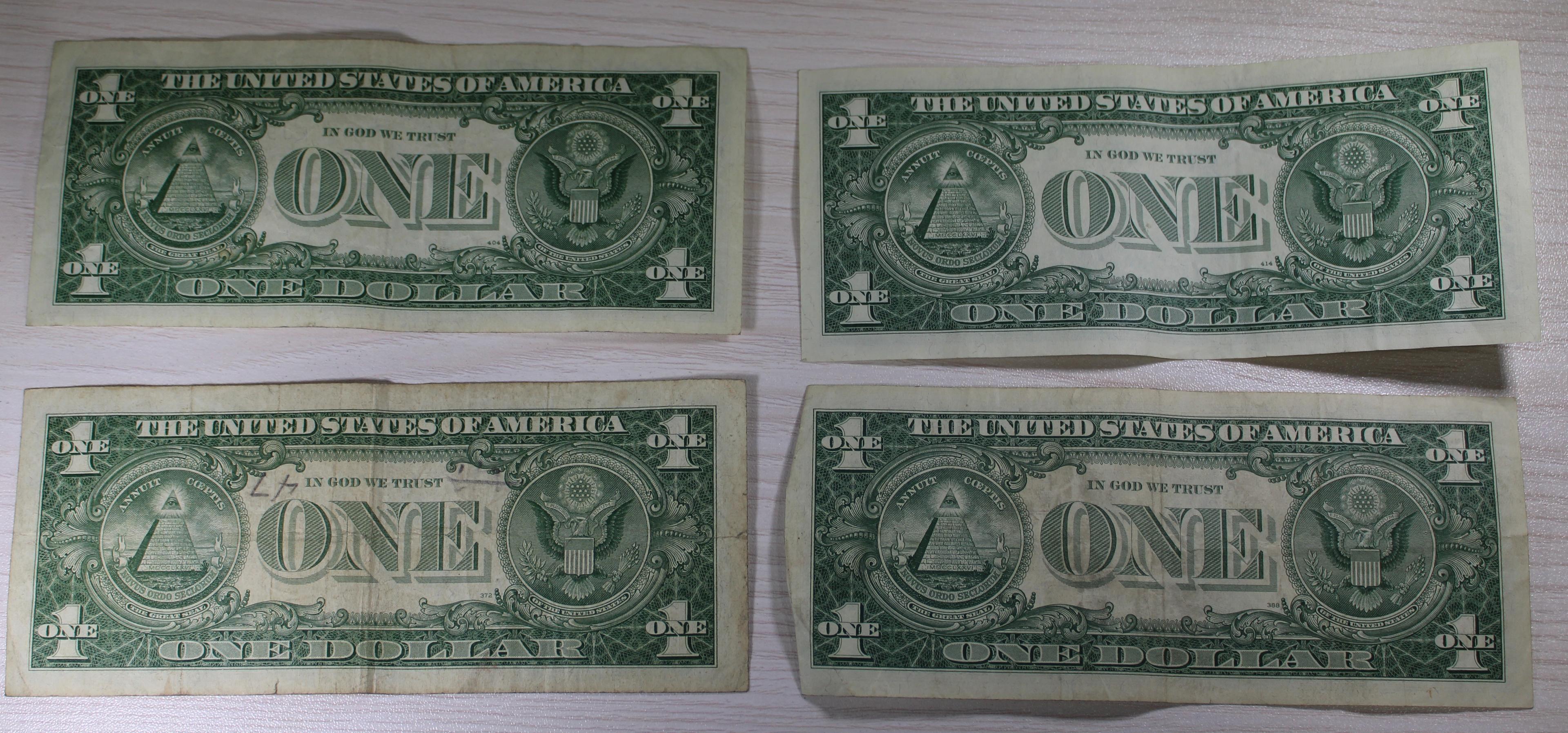 4- 1957A Silver Certificates, sells times the money