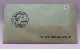 1979 Susan B Anthony Dollar Souvenir Set, sealed