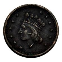 1864 Civil War Token, United States, "UNION FOREVER", Princess Head Design