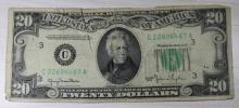1950 U.S. $20 Banknote