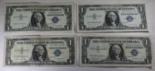 4- 1957A Silver Certificates, sells times the money
