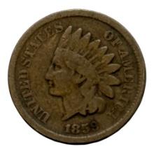 1859 Indian Head Penny, United States, Copper-Nickel