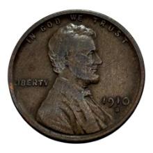 1910-S Lincoln Wheat Cent Coin, U.S. Mint