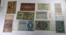10- German Banknotes Collection from 1920s, Multiple Denominations, sells times the money