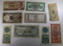 9 pieces- Vintage Currency Collection, sells times the money