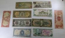10 pieces-Collection of International Banknotes: sells times the money