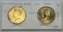 2013 Kennedy Half Dollar Coins, P and D Mint Marks, U.S. Mint, sells times the money