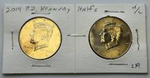 2014 Kennedy Half Dollar Coins, P and D Mint Marks, U.S. Mint, sells times the money
