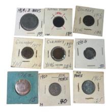 German & British Coin Collection, 2 Marks, Penny, Six Pence, 1969, 1986, 1962