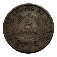 1865 United States 2 Cent Piece, Civil war coin