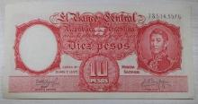 Argentine 10 Pesos Banknote
