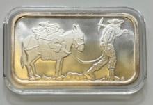 SilverTowne 1 Troy Ounce Ounce .999 Fine Silver Bullion Bar, Prospector Design