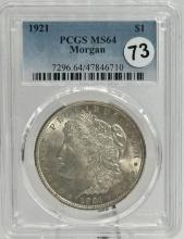 1921 Morgan Dollar Coin in PCGS MS64 Holder