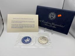 1973-S Eisenhower 40% Silver Dollar Coin, Uncirculated, Original Packaging