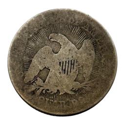 1853 Seated Liberty Quarter, w/ Arrows and rays