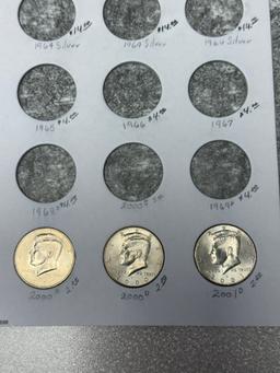 Half Dollar book w/ 25 misc Half Dollars included