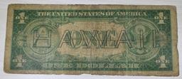 1935 A Brown Seal Hawaii Overprint $1 Silver Certificate