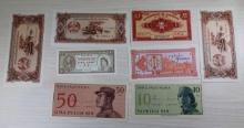 8 pcs- Collectible Hongkong & Indonesia Banknotes, SELLS TIMES THE MONEY