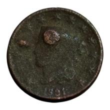 18_1 US Large Cent, Copper, One Cent Coin