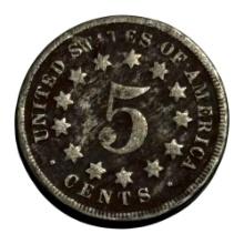1867 United States Shield Nickel Coin