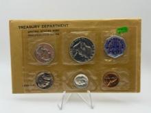 1956 United States Mint Coin Set, with Franklin Half Dollar and more