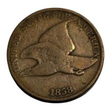 1858 Flying Eagle Cent, United States of America, Historic US Coin