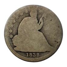 1838 Liberty Seated Dime