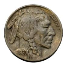 1920 United States Buffalo Nickel Five Cents Coin