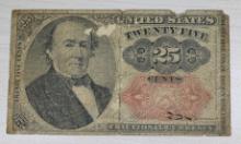 United States 25 Cents Fractional Currency