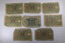 8- German Banknotes, 1 Mark, SELLS TIMES THE MONEY