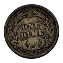 1916 Barber Dime, United States Mint, 90% Silver
