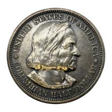 1893 Columbian Exposition Half Dollar, United States Commemorative Coin, 90% silver