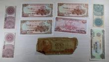 9- Asst foreign banknotes, SELLS TIMES THE MONEY