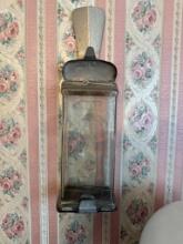 Vintage Wall-Mounted Glass Mailbox, Embossed "MAIL"