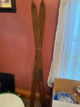 Vintage pair of Ski's, approx. 6' long