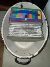 Granite Ware Pan w/ Mr. Rogers Lunchbox
