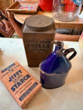 Vintage Kitchen - Jiffy Starch Battle creek Can