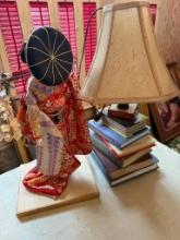 Book Lamp and Geisha Doll
