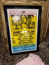 James Taylor Concert Poster, May 10 & 11, 1974, Ohio University