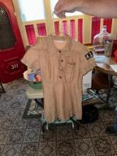 Child's Garments - 3 total 2 child's dresses and petite Girl scout dress