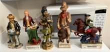 5- Whiskey Decanters, no contents