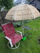 Patio Set w/ Umbrella and Chair