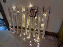 Decorative Fence 55" long w/ multifunction lights