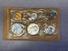 1962 U.S. Mint Coin Set, Philadelphia, 90% Silver Half Dollar, Quarter and dime