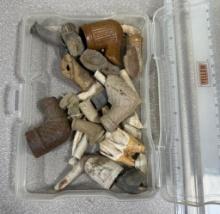 Arrowheads and Artifacts - lot of 8 Game stones and Hammer stones